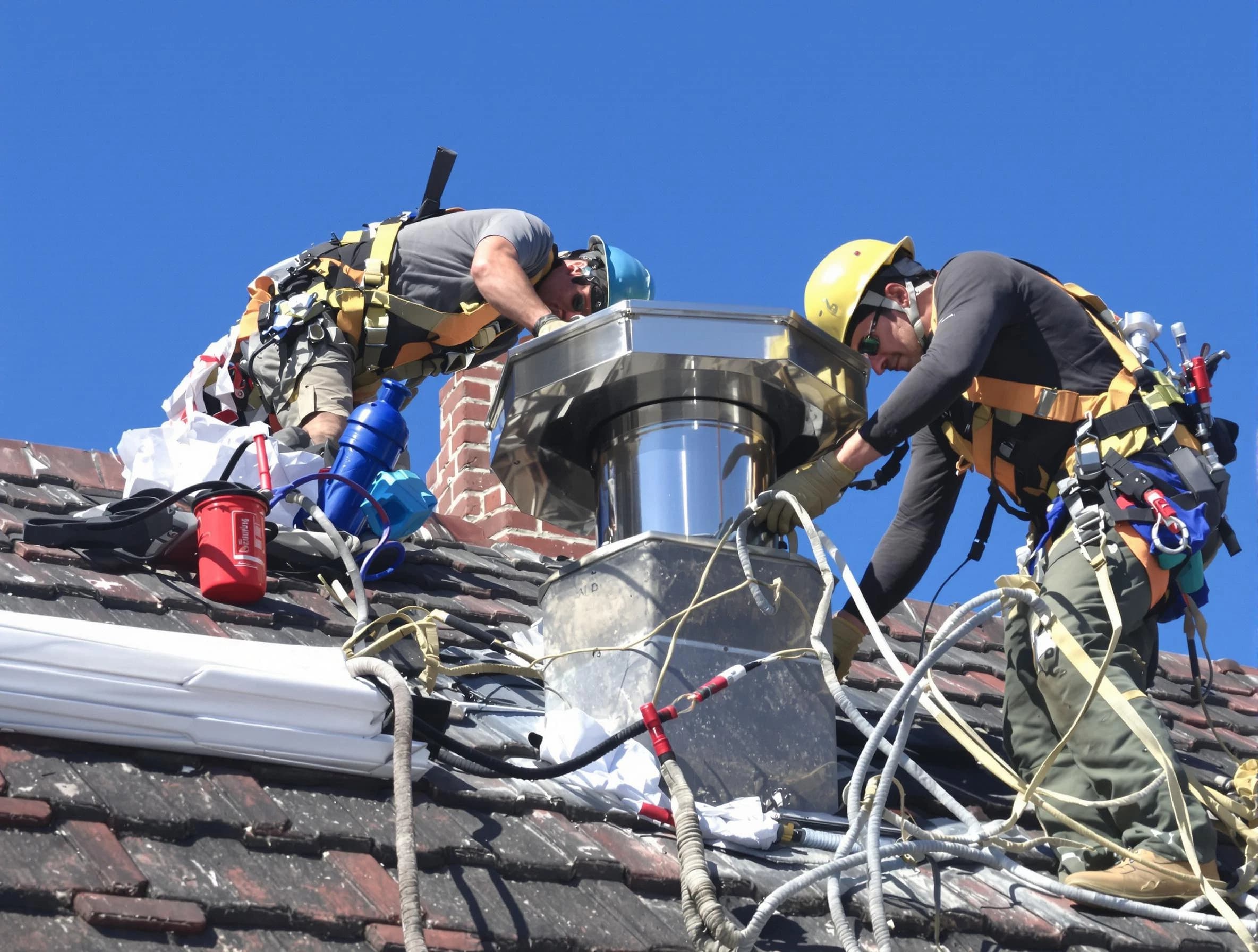 Protective chimney cap installed by Maricopa Chimney Sweep in Maricopa, AZ