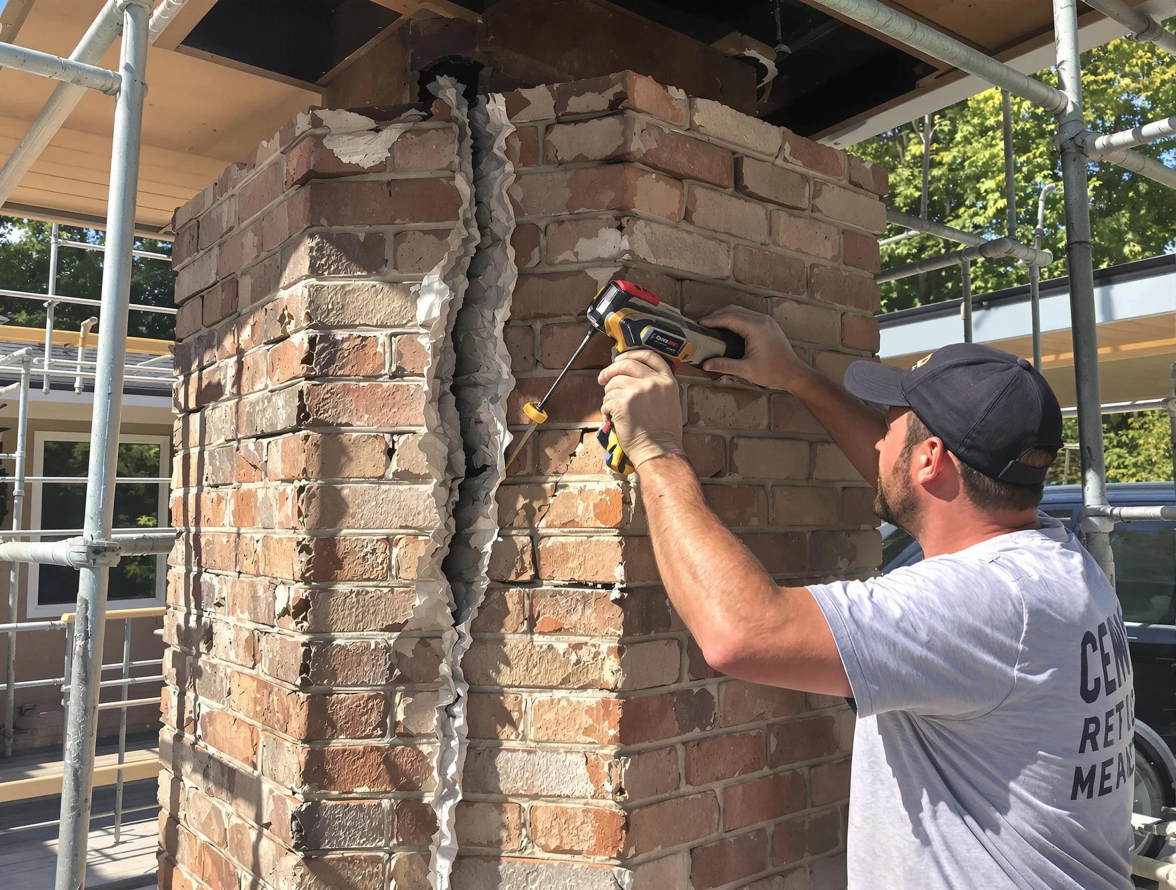 Maricopa Chimney Sweep technician performing chimney repair in Maricopa, AZ