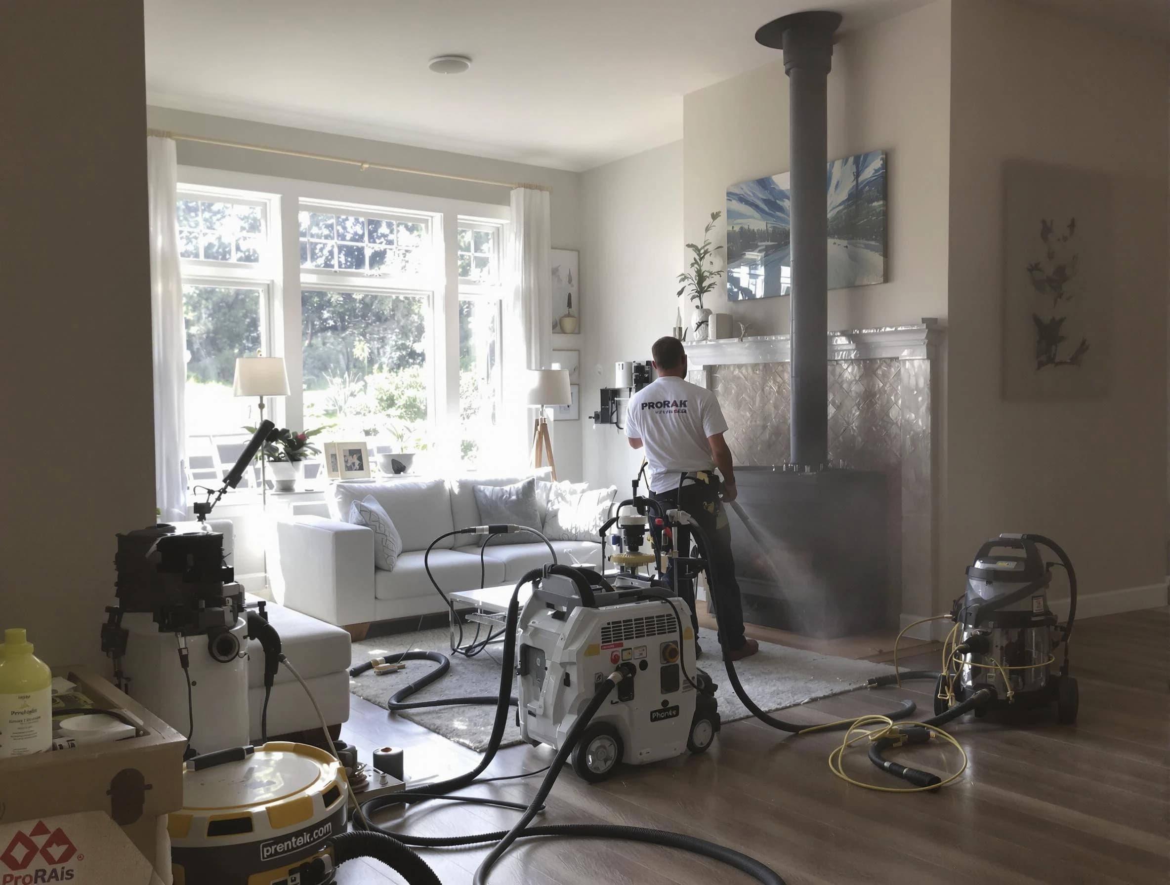 Soot removal service by Maricopa Chimney Sweep for a fireplace in Maricopa, AZ