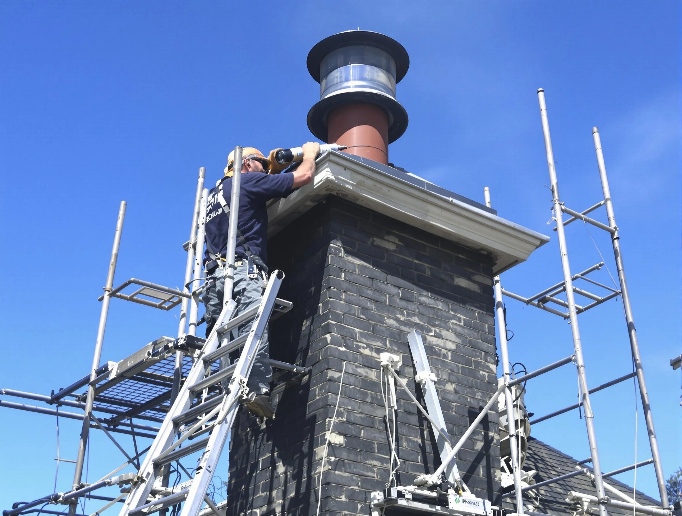 Sturdy chimney crown finished by Maricopa Chimney Sweep in Maricopa, AZ