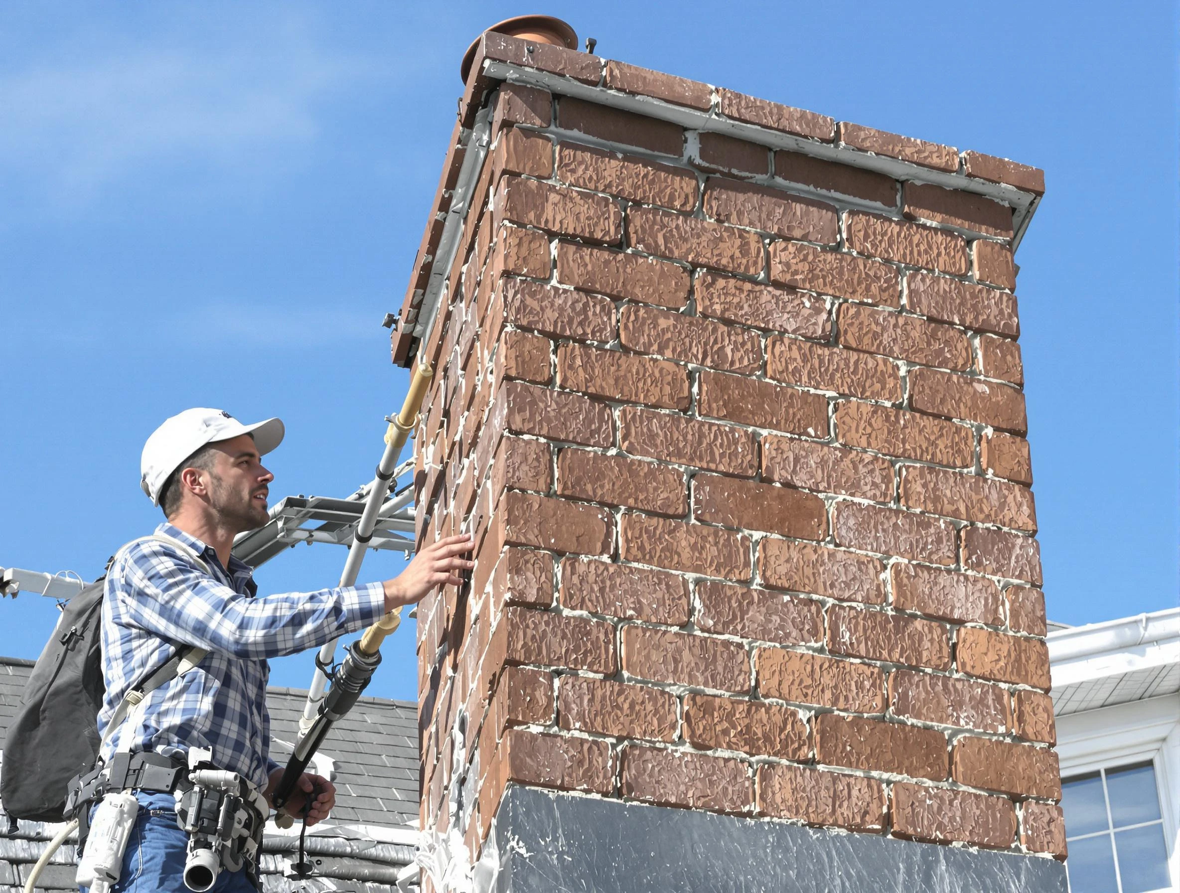 Brickwork for a chimney rebuild by Maricopa Chimney Sweep in Maricopa, AZ
