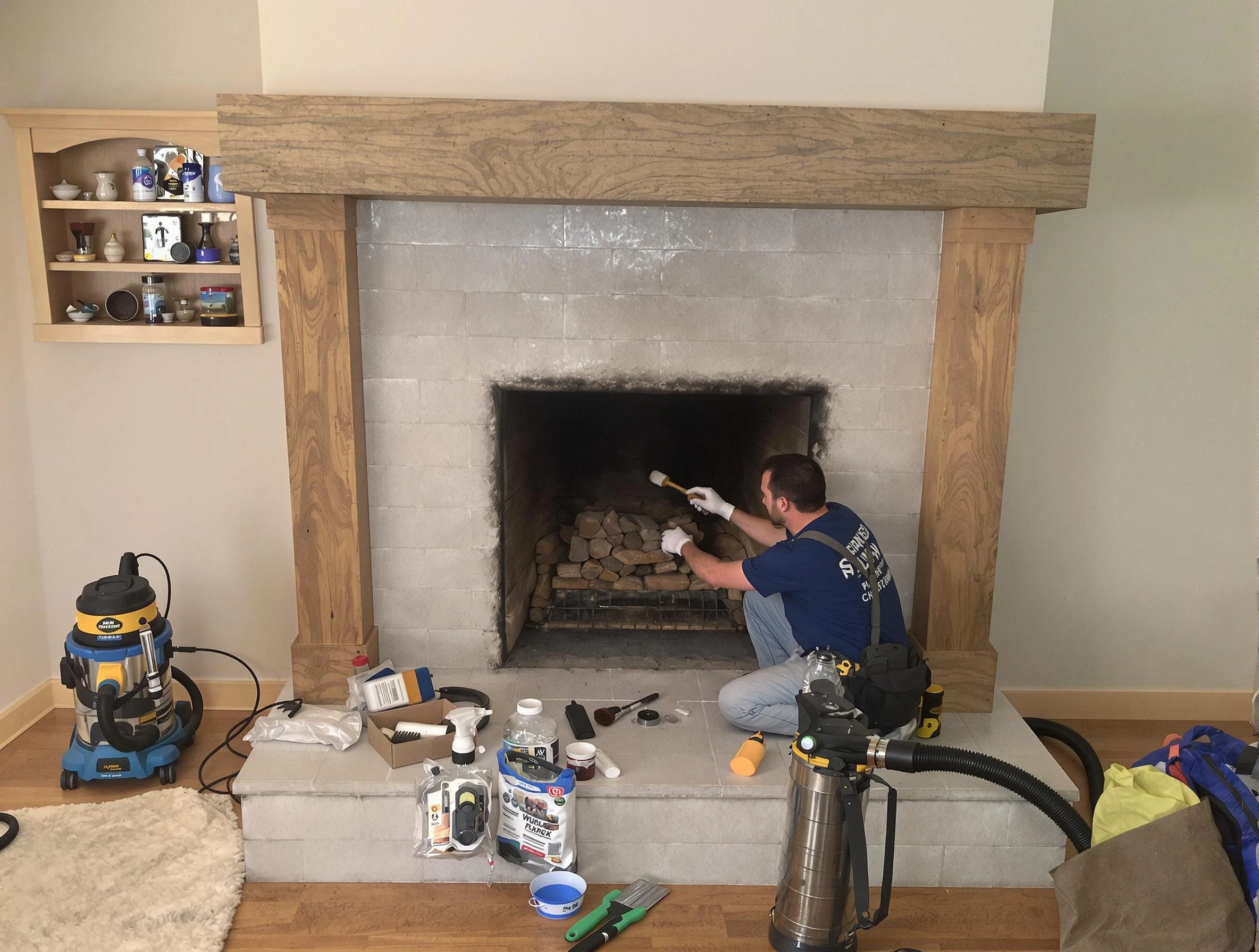 Detailed creosote removal process by Maricopa Chimney Sweep in Maricopa, AZ