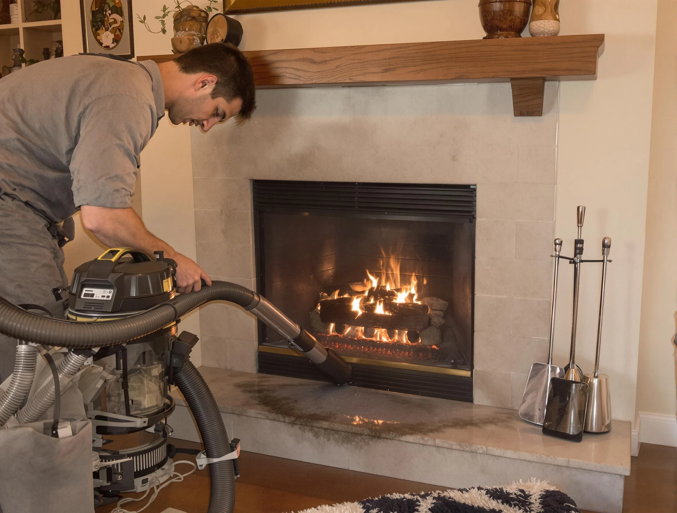 Routine fireplace upkeep by Maricopa Chimney Sweep in Maricopa, AZ