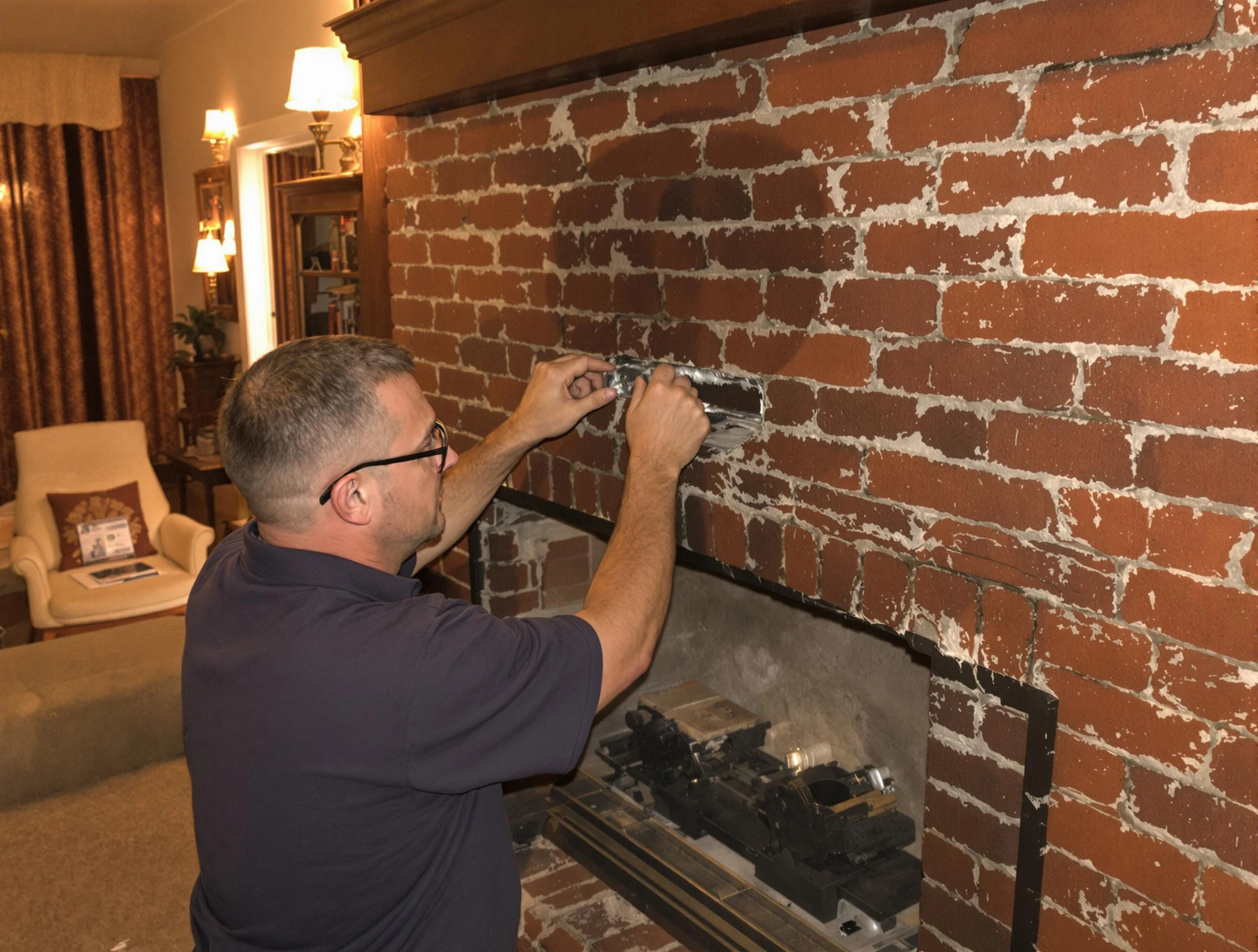 Maricopa Chimney Sweep expert fixing a fireplace in Maricopa, AZ